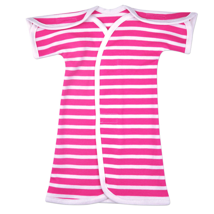 Pink Stripe Organic NICU Gown