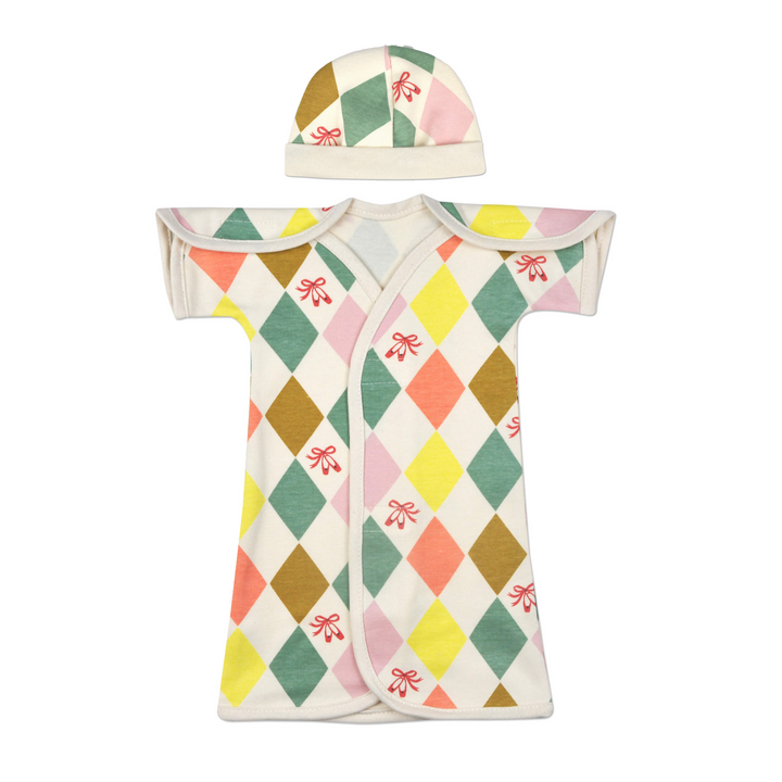 Ballet Slippers Organic NICU Gown