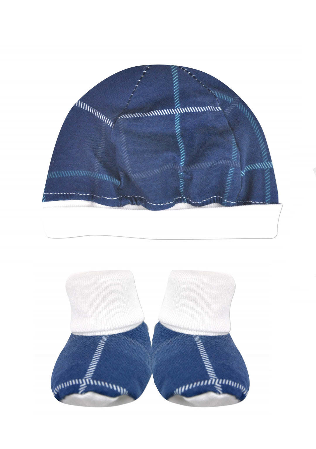 Blue Plaid Accessory Set