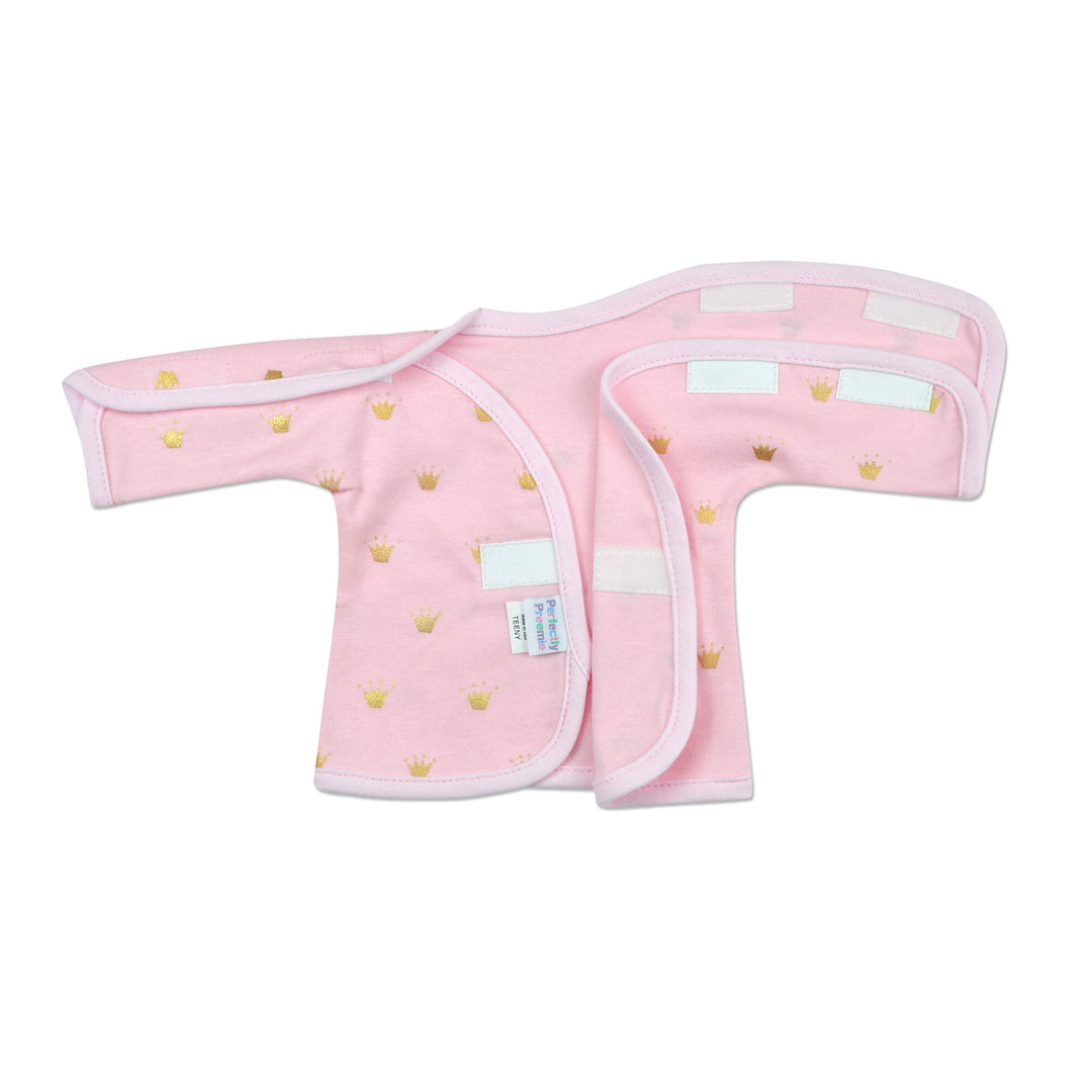 Pink Crowns Long Sleeve NICU Shirt