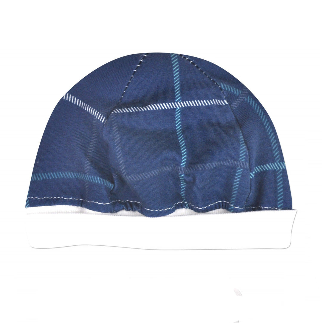Blue Plaid Cap