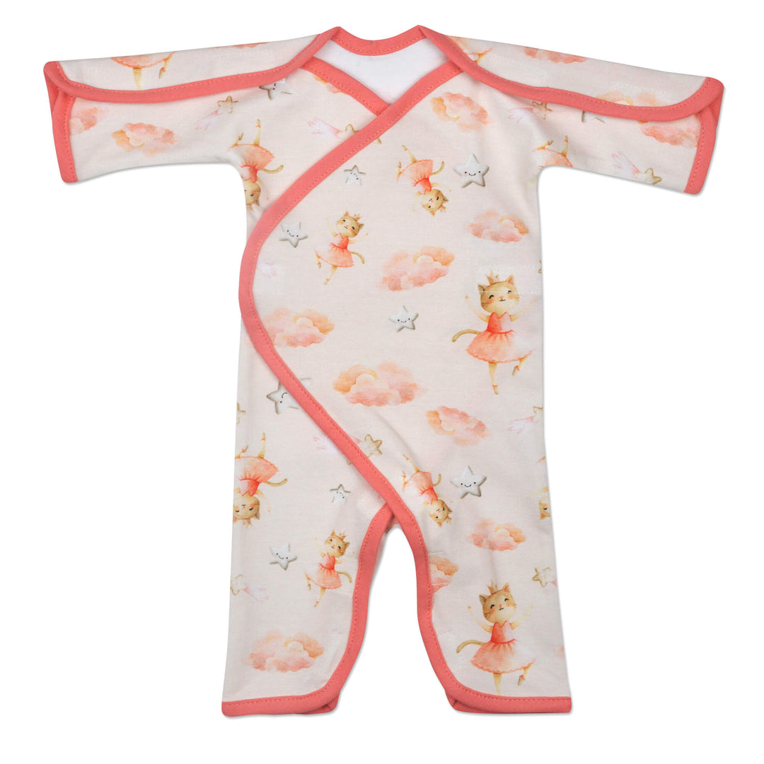 Dancing Kitty Cotton Long Sleeve NIC-Jumpsuit