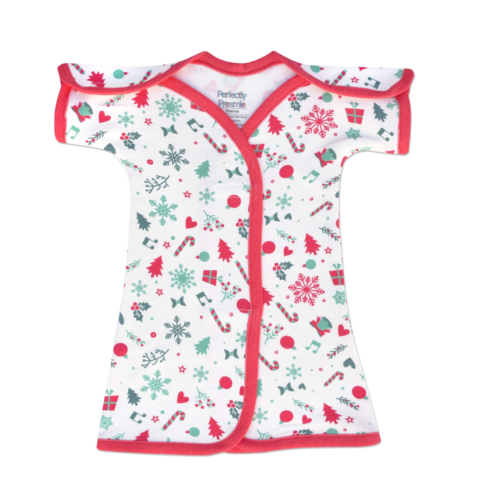 Christmas Fun Bamboo Nicu Gown Micro (1-2.5lbs)