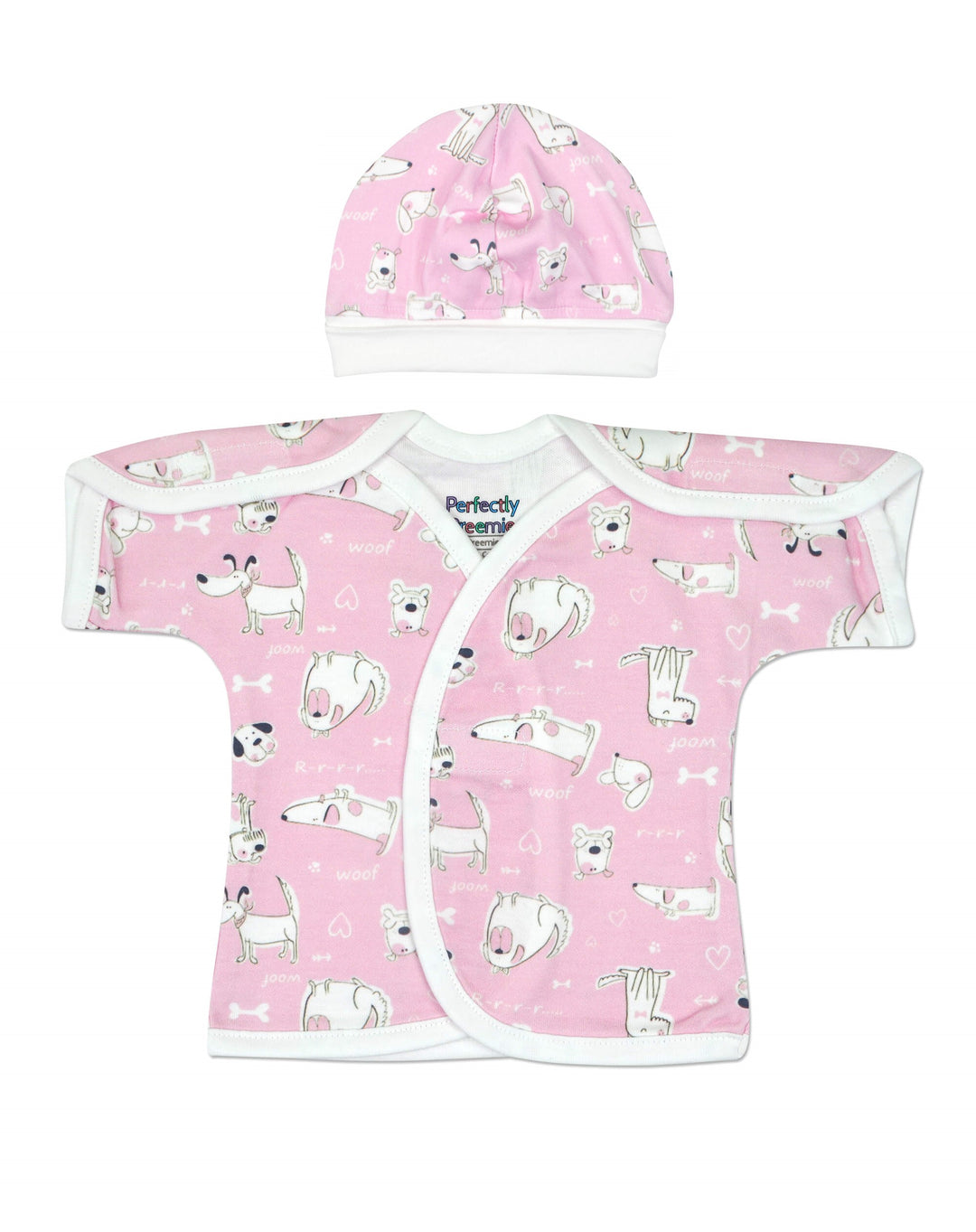 Puppy Love Pink Cotton NICU Shirt