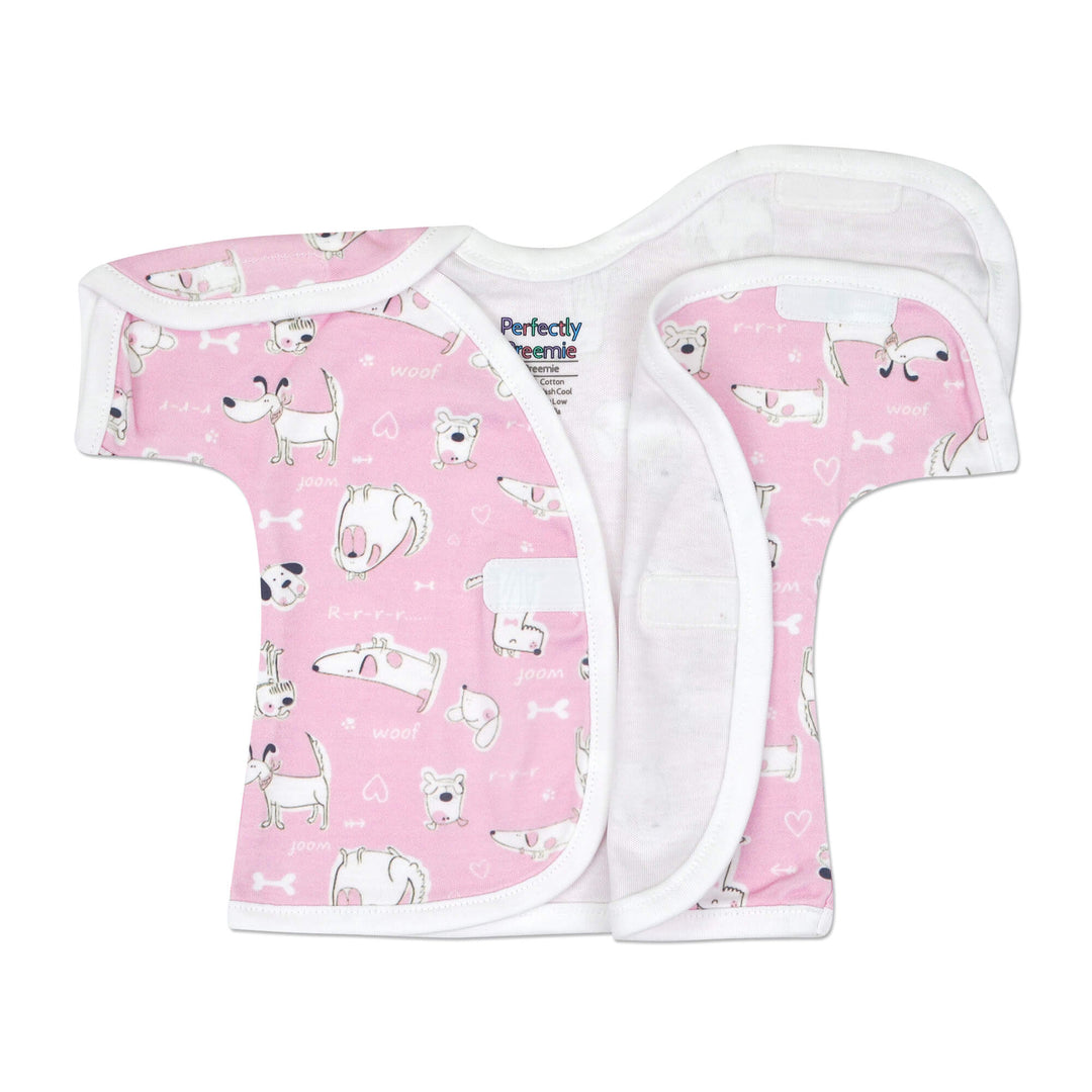 Puppy Love Pink Cotton NICU Shirt