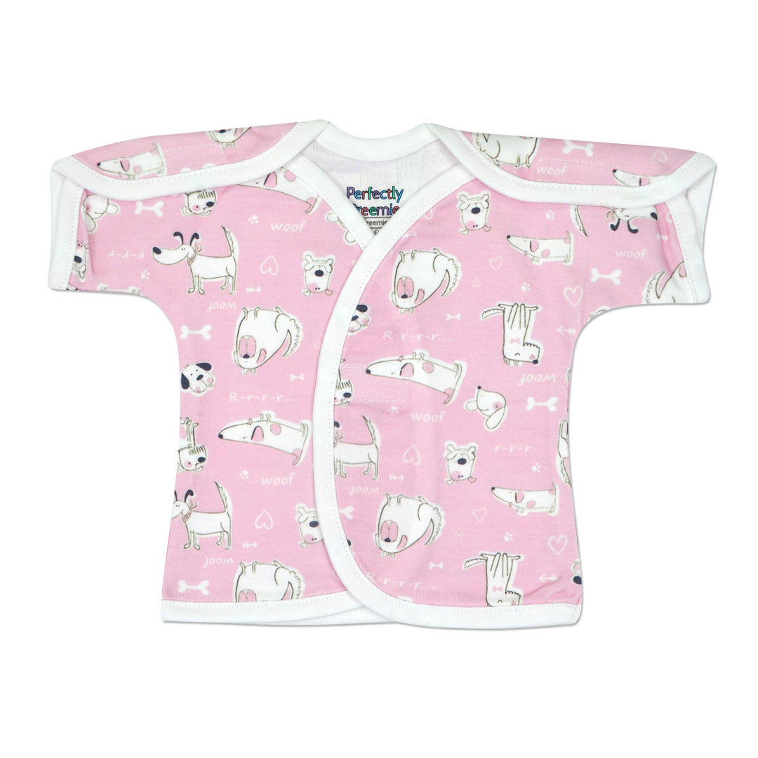 Puppy Love Pink Cotton NICU Shirt