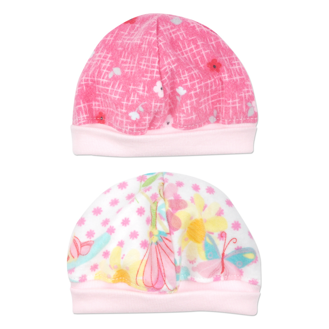 Fairy Garden 2PK Flannel Cap Set