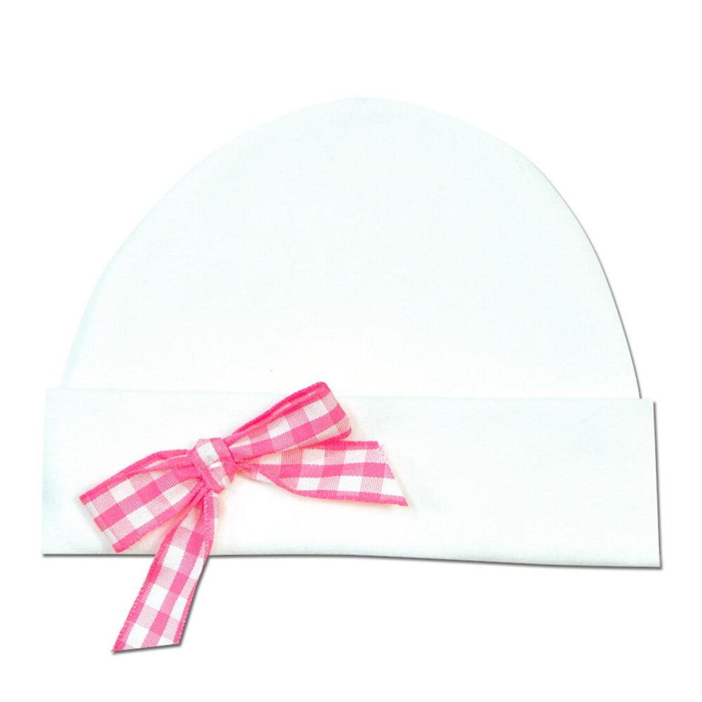 Gingham Bow Cap