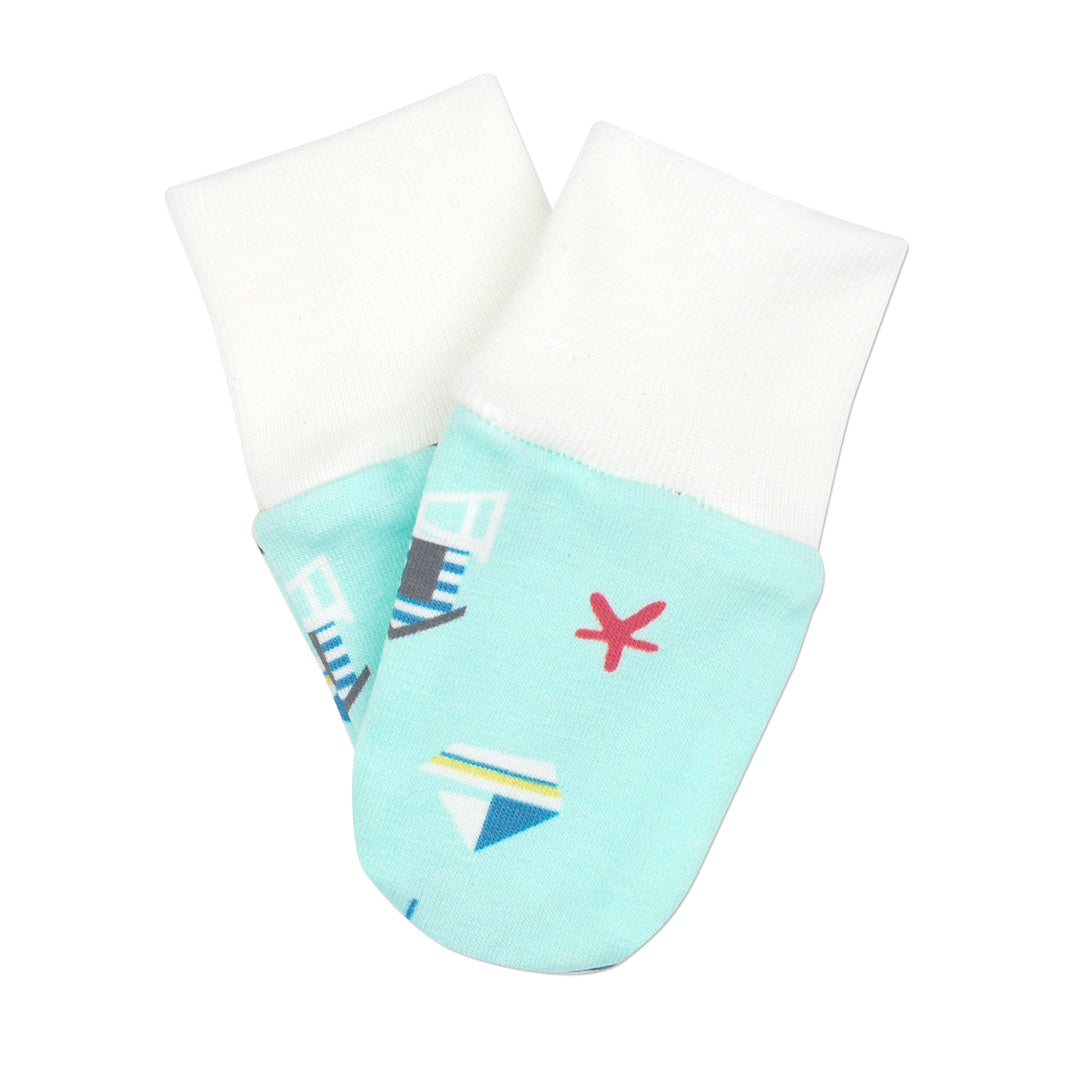 Preemie Boys Ahoy Mittens