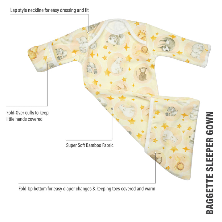 Night Owl Bamboo Baggette Sleeper Gown