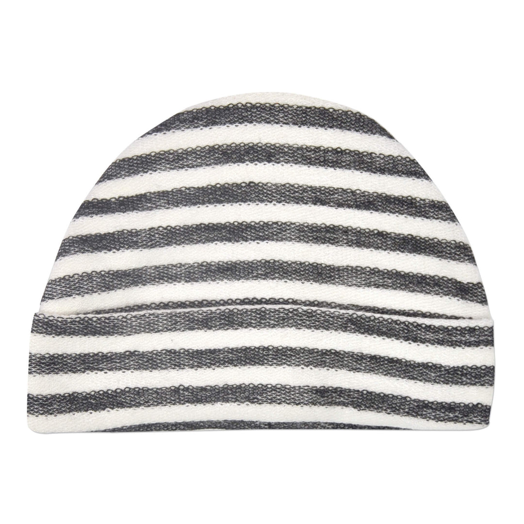 Charcoal Stripe Touqe Cap