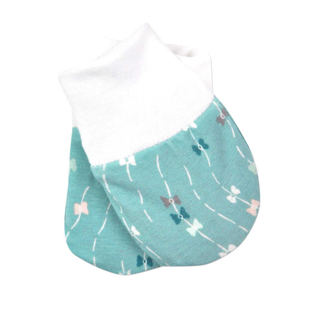 Kite Tails Cotton Mittens