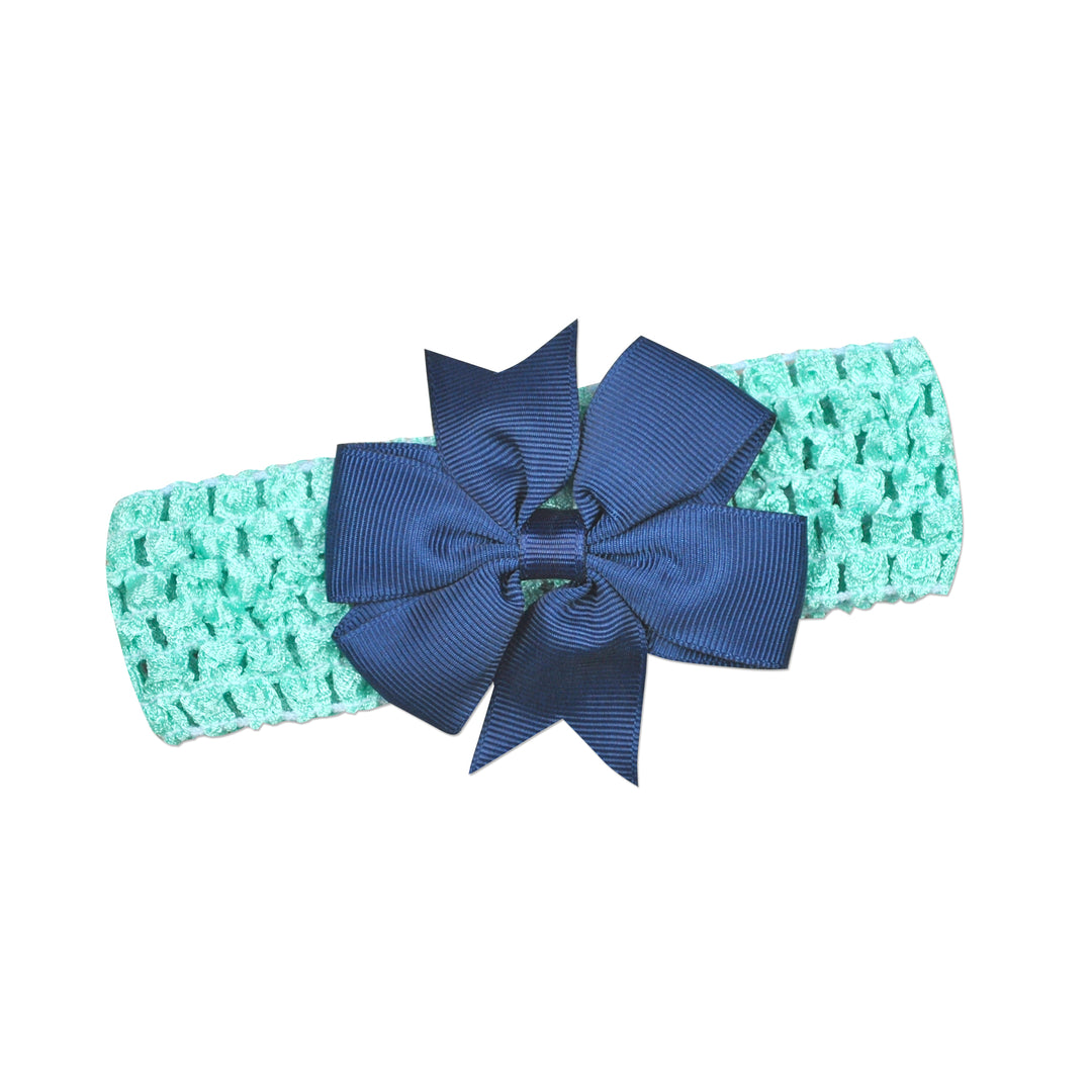 Aqua & Navy Headband