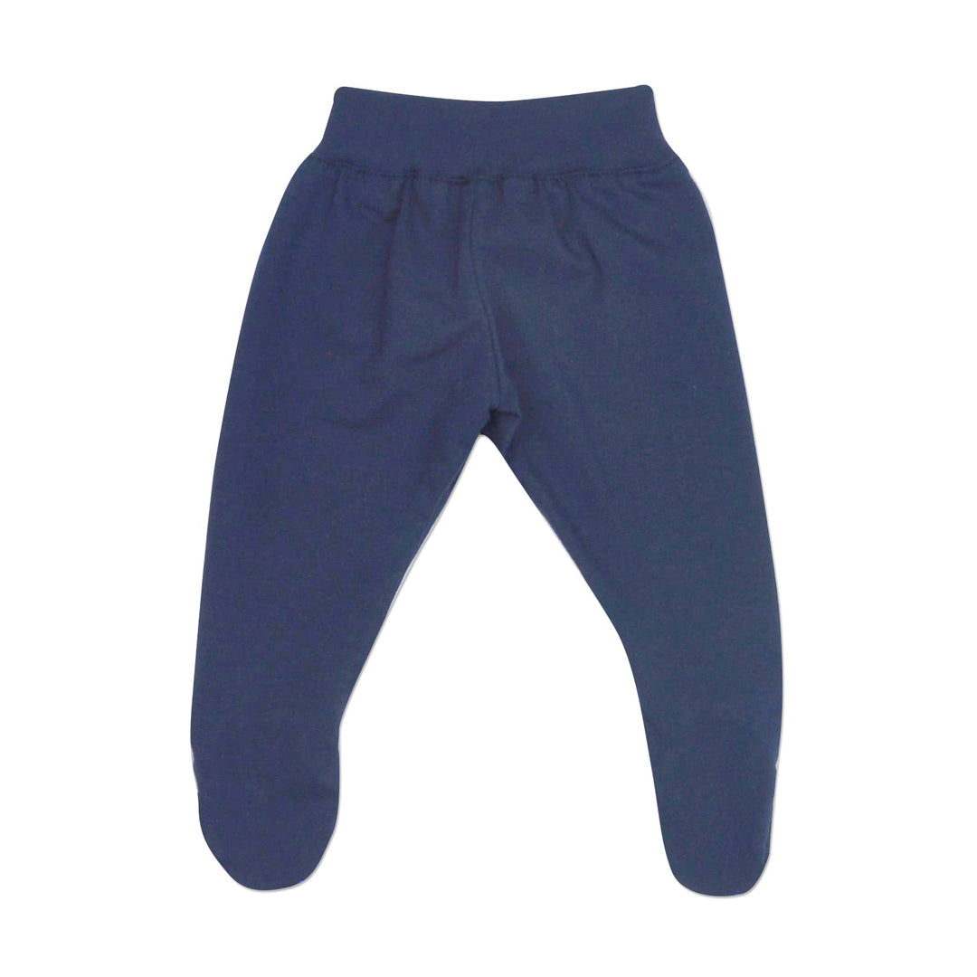 Navy Footed Pants