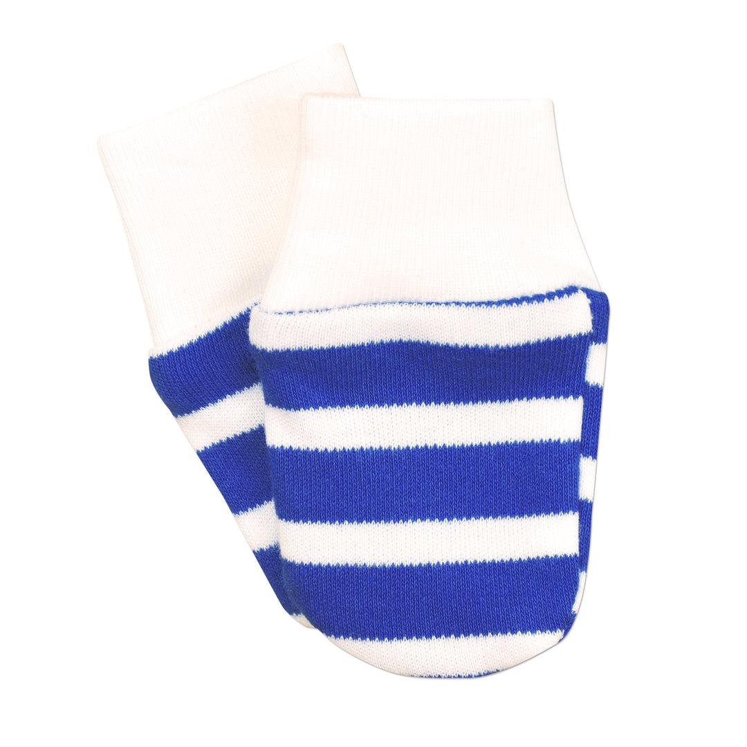 Blue Stripe Mittens