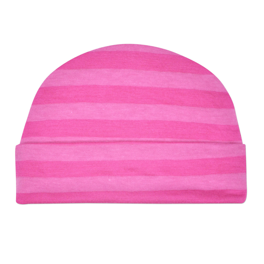 Pink Stripe Touqe Cap