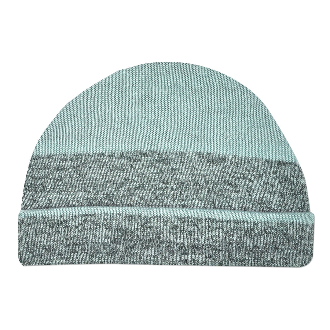 Blue and Gray Stripe Touqe Cap