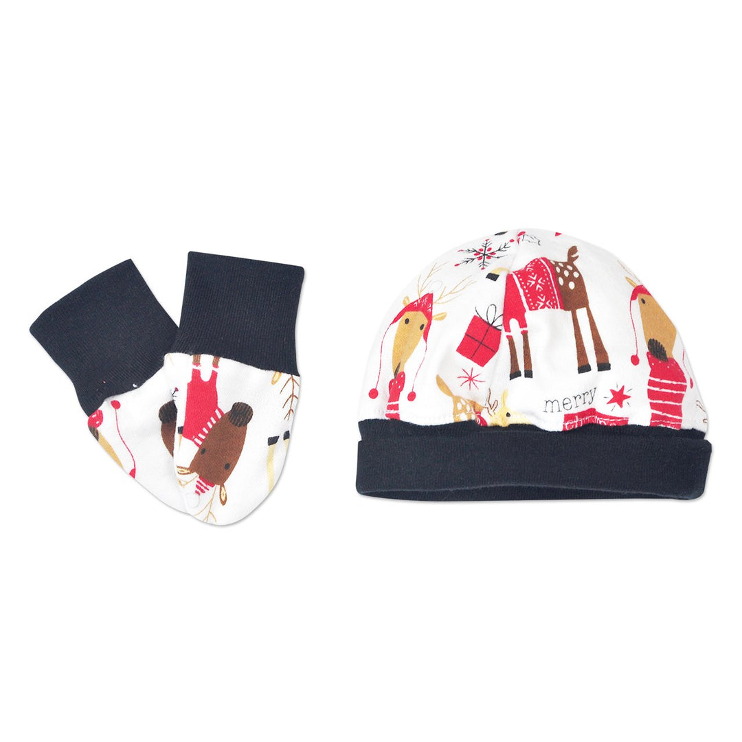 Randy the Reindeer 2pc Hat & Mitten Set