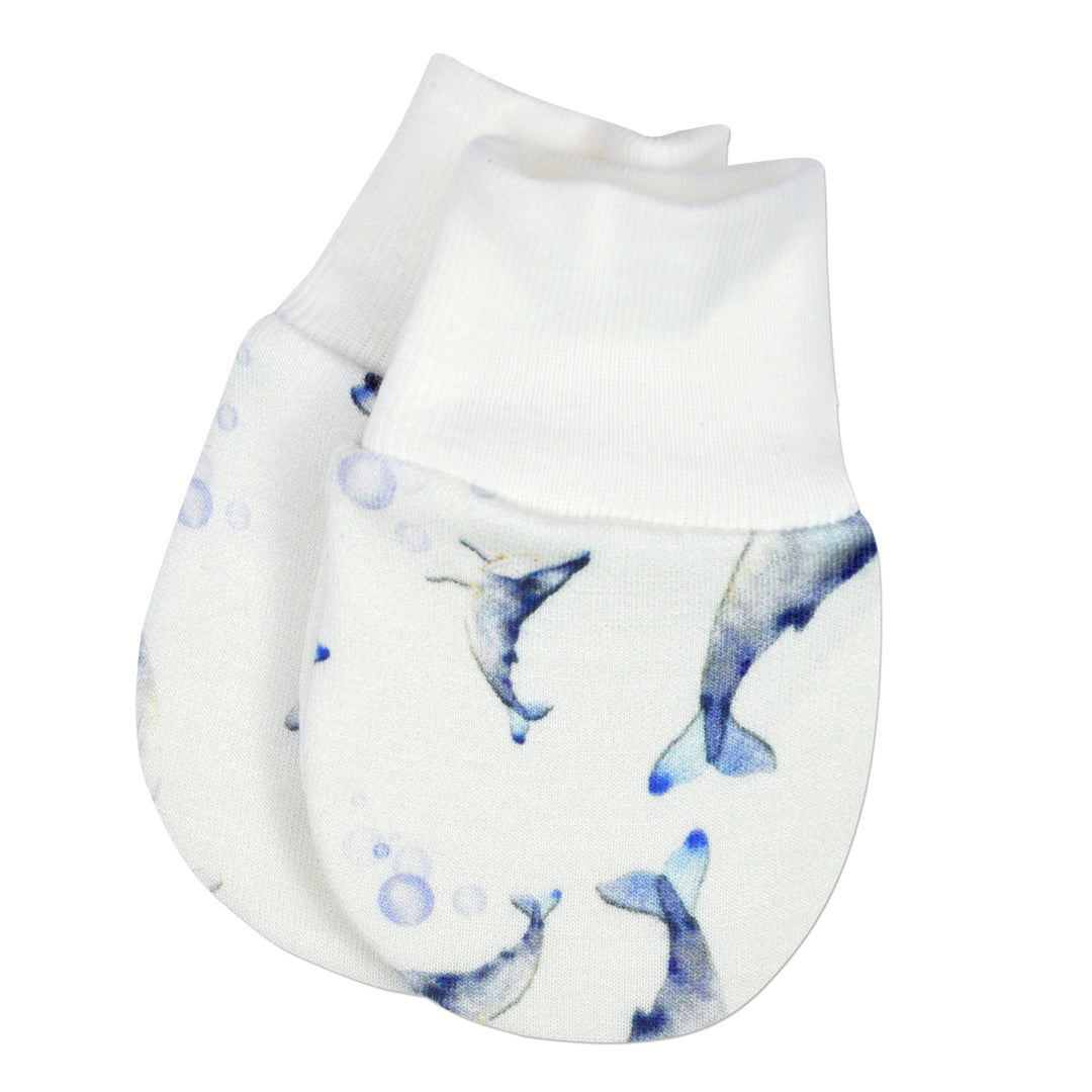 Whale Bamboo Mittens