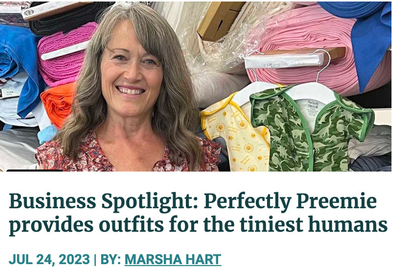 News article written about Cressie and starting Perfectly Preemie