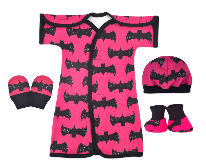 Bat Girl Cotton NICU Gown