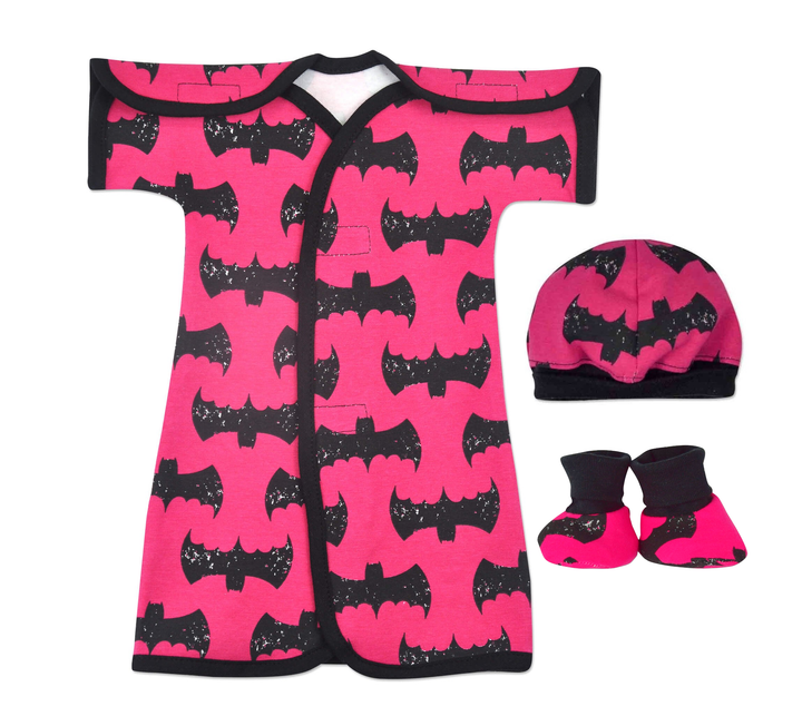 Bat Girl Cotton NICU Gown