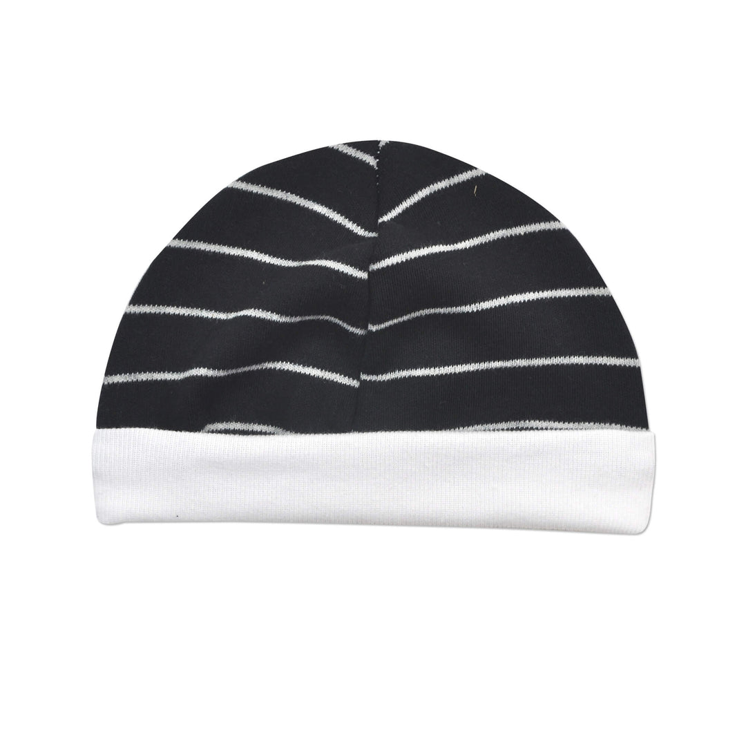Black and White Stripe Cap