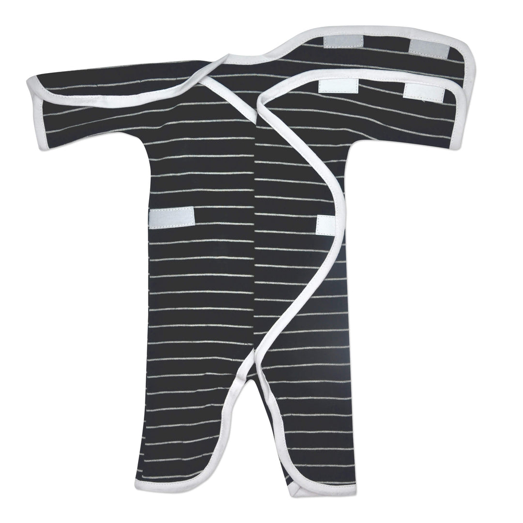 Black and White Stripe Long Sleeve NIC-Jumpsuit