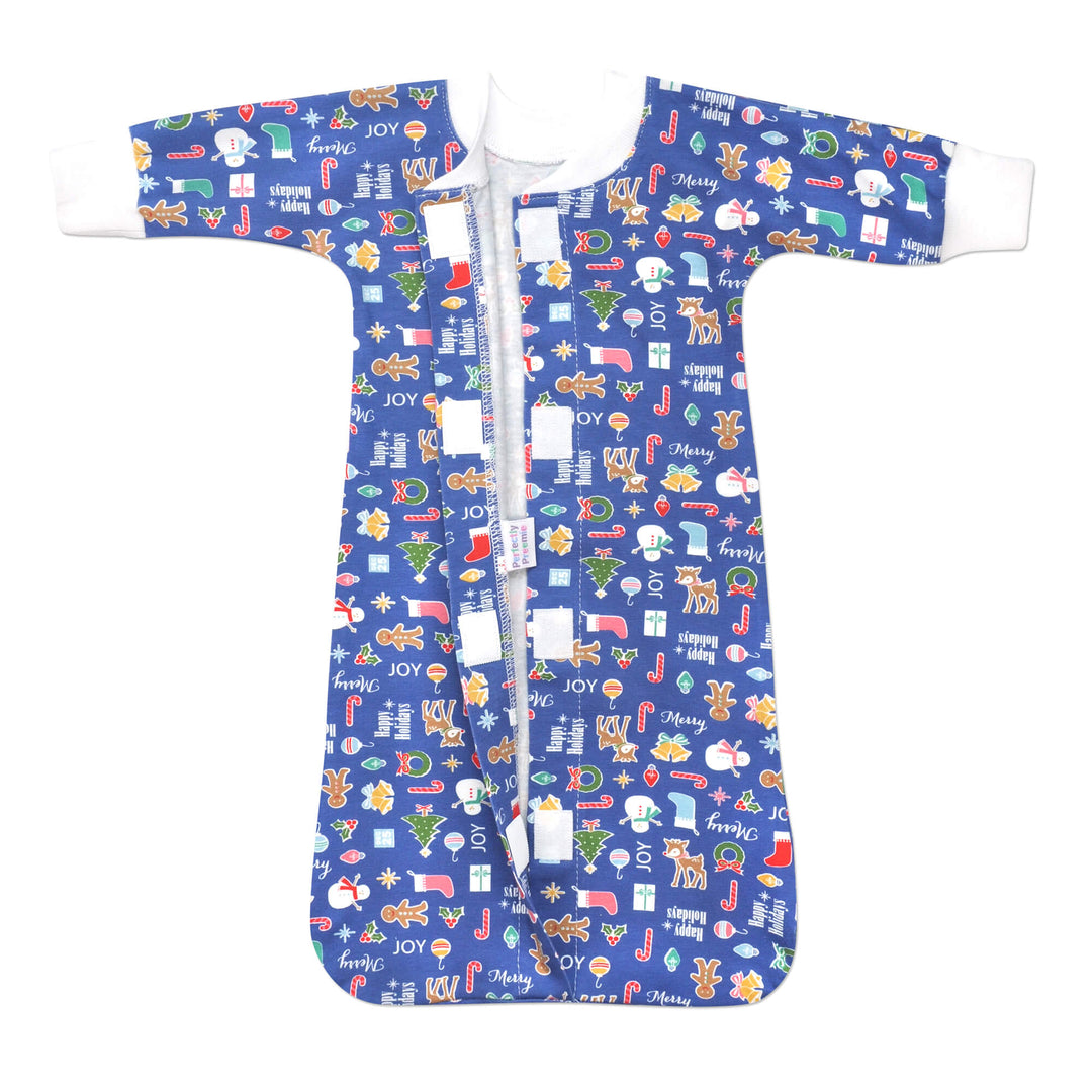 Happy Holidays Blue Sleep Sac