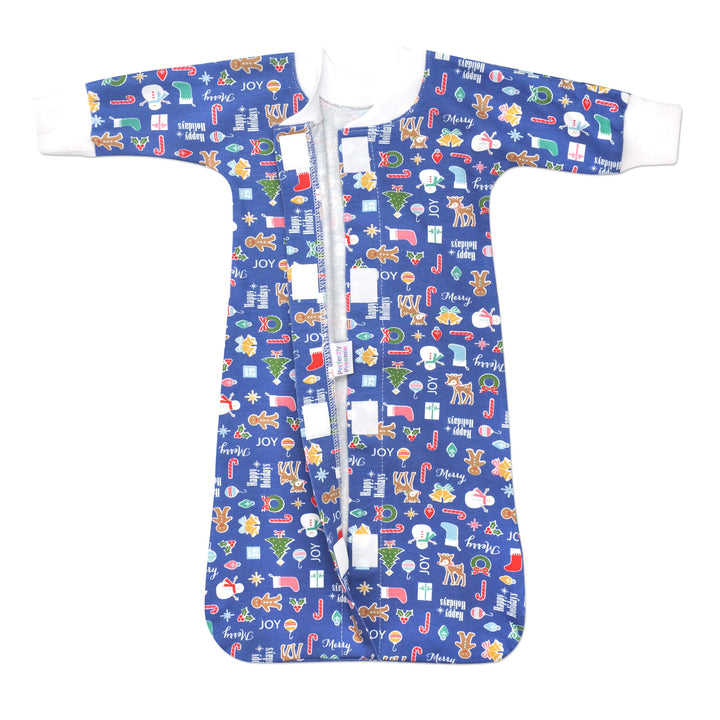 Happy Holidays Blue Sleep Sac