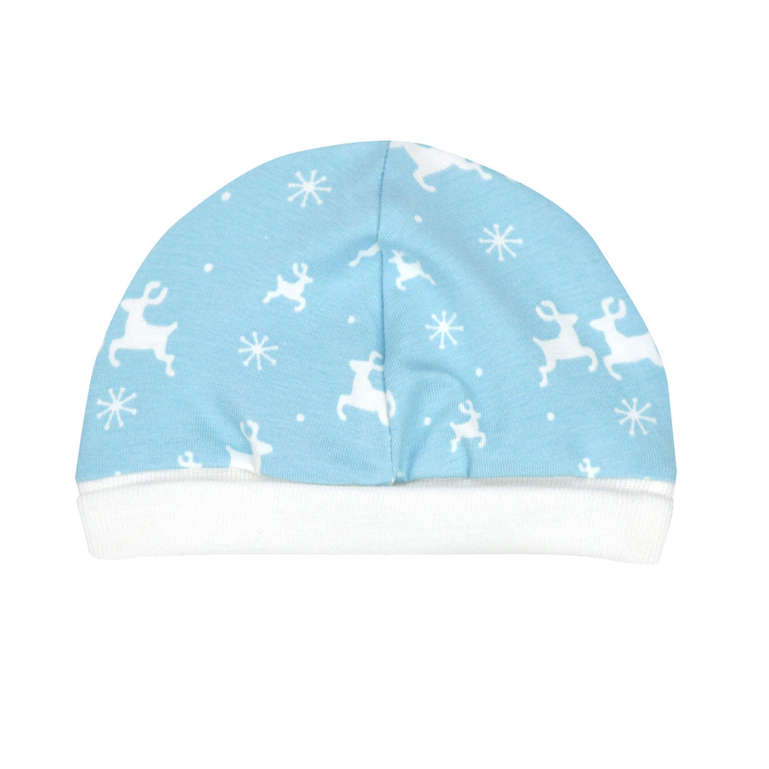 Blue Reindeer Cap