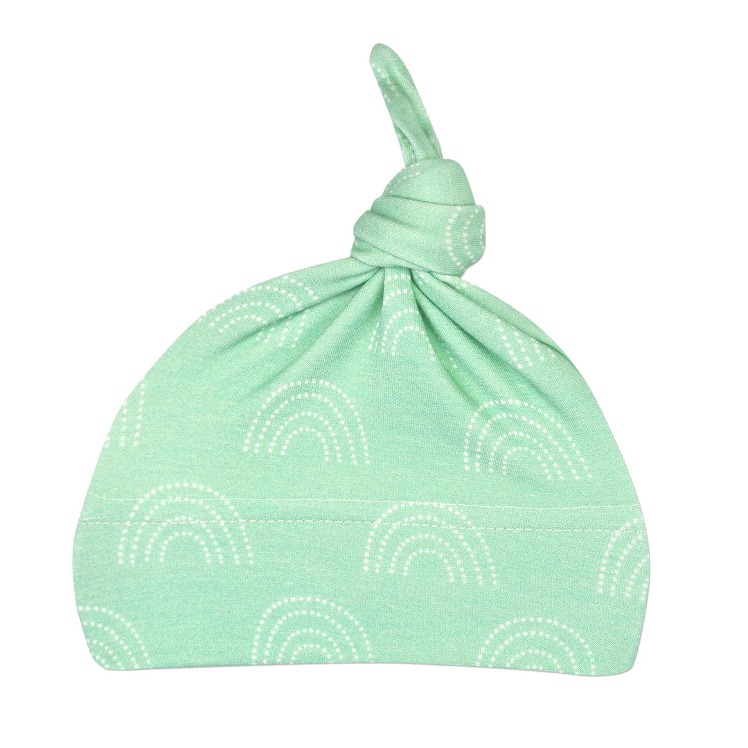 Bamboo Knot Hat in the Bowe print. The perfect thing for little preemies.