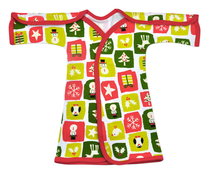 Christmas Time Cotton NICU Gown