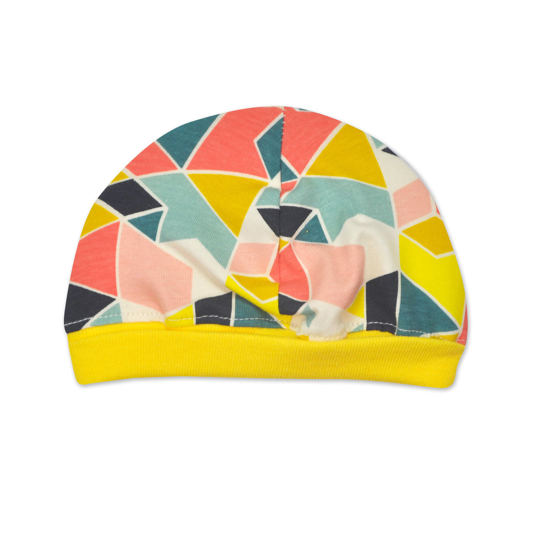 This Organic Cap matches out NICU Gown out of the same fabric. They both work great in the NICU.  The fold-up brim  help keeps baby eyes protected from the bright lights, and provides growing room.