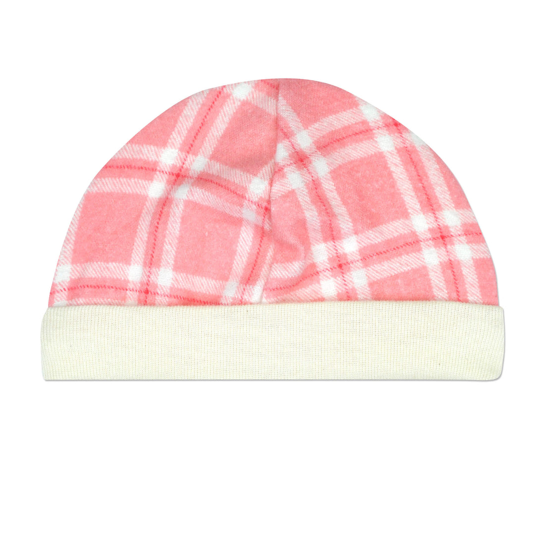 Happy Camper 2PK Flannel Cap Set