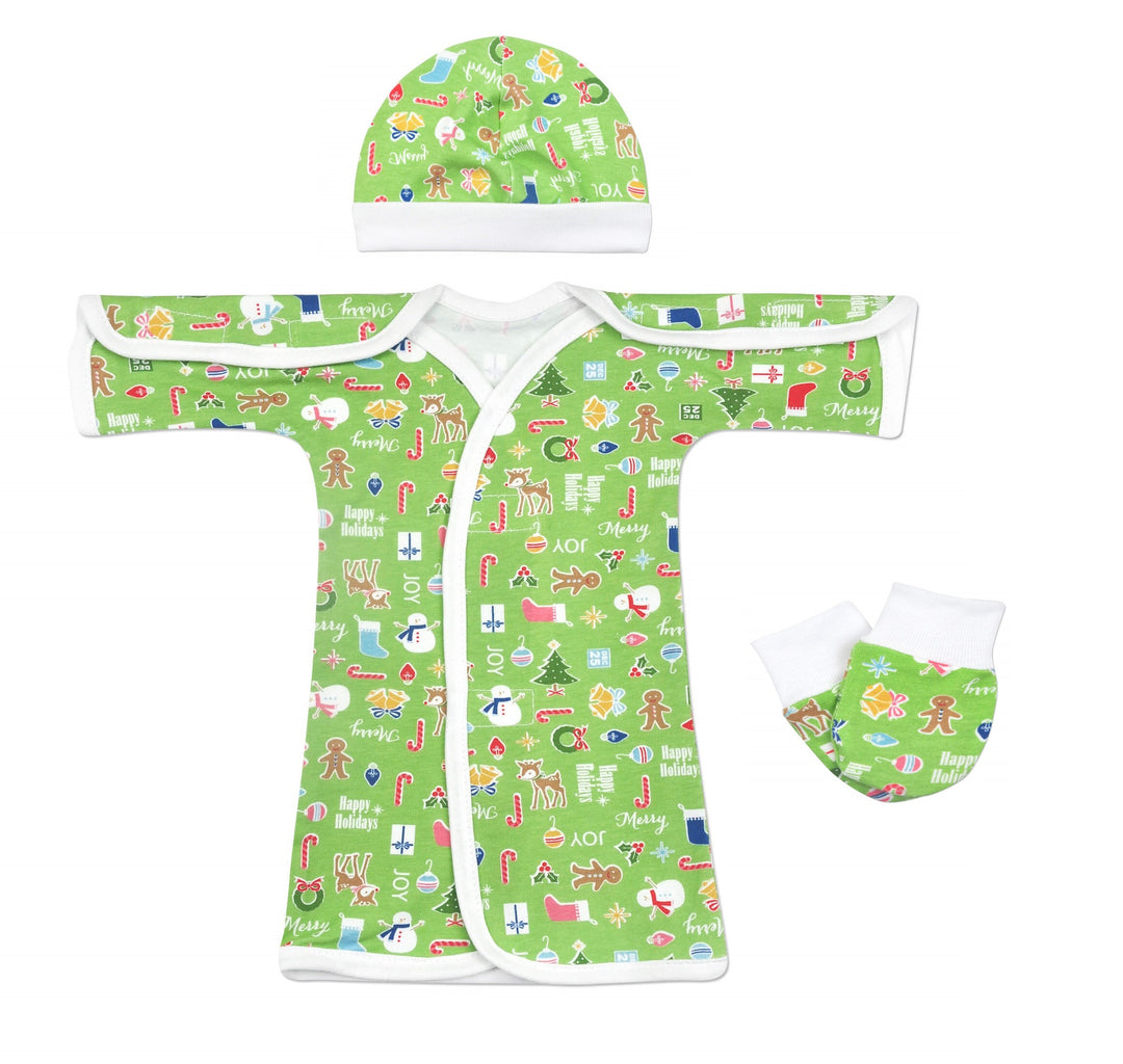 Happy Holiday Cotton NICU Gown