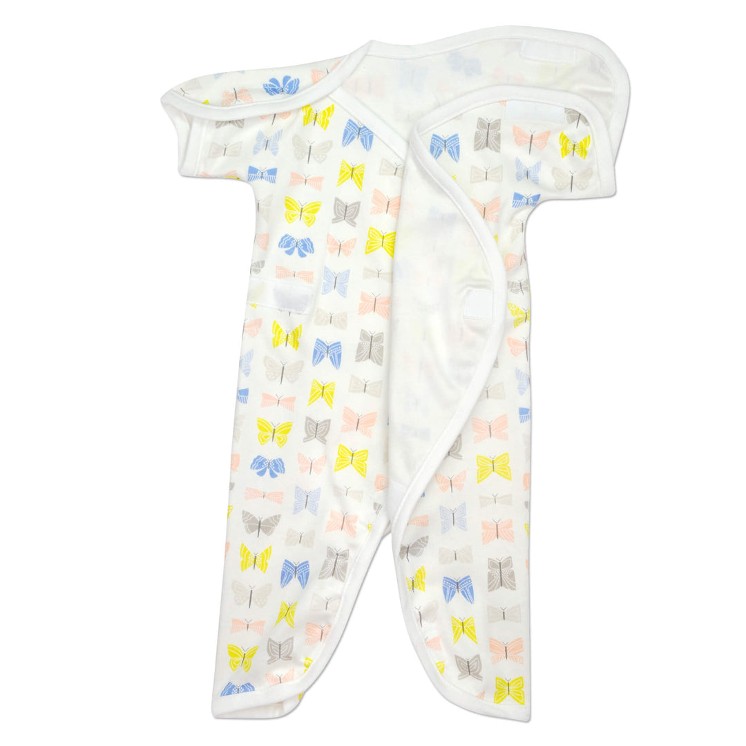 Flutter White Organic Short-Sleeve NIC-Jumpsuit