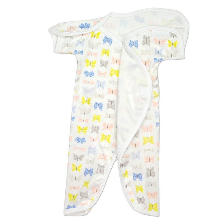 Flutter White Organic Short-Sleeve NIC-Jumpsuit