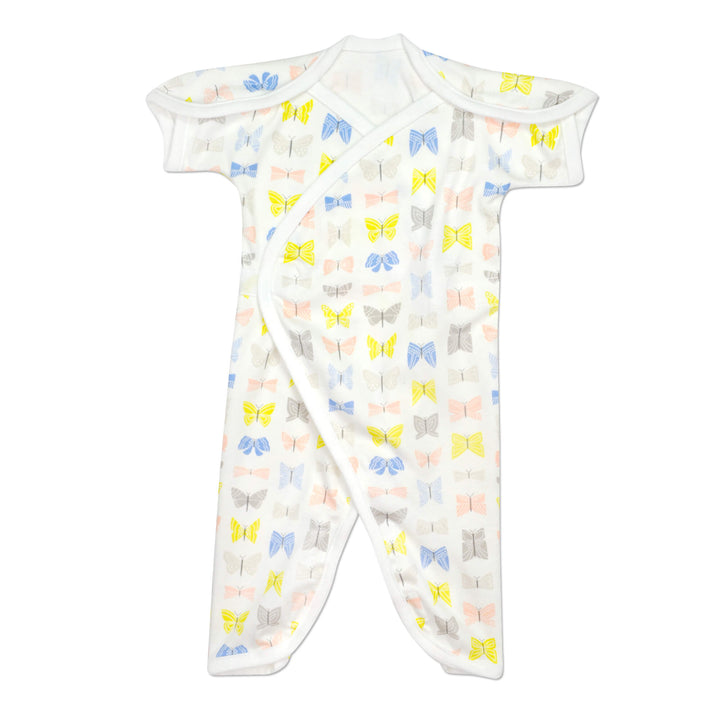 Flutter White Organic Short-Sleeve NIC-Jumpsuit