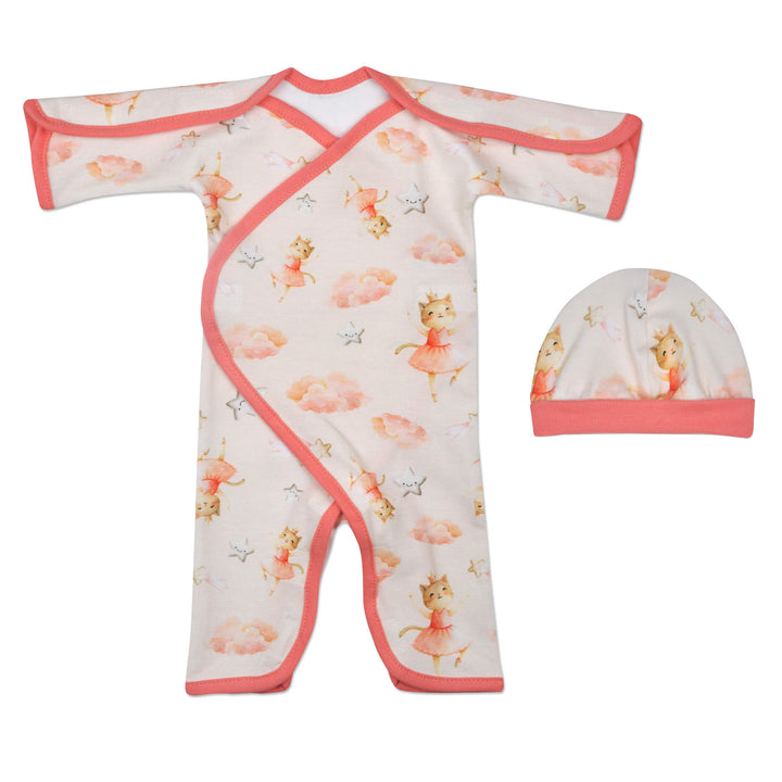 Dancing Kitty Cotton Long Sleeve NIC-Jumpsuit