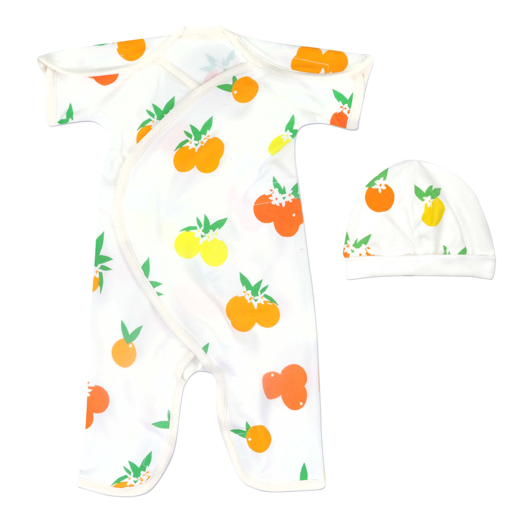 Citrus Short-Sleeve Cotton NIC-Jumpsuit
