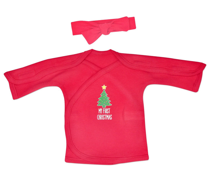 "My First Christmas" Red Long Sleeve NIC-IV Shirt