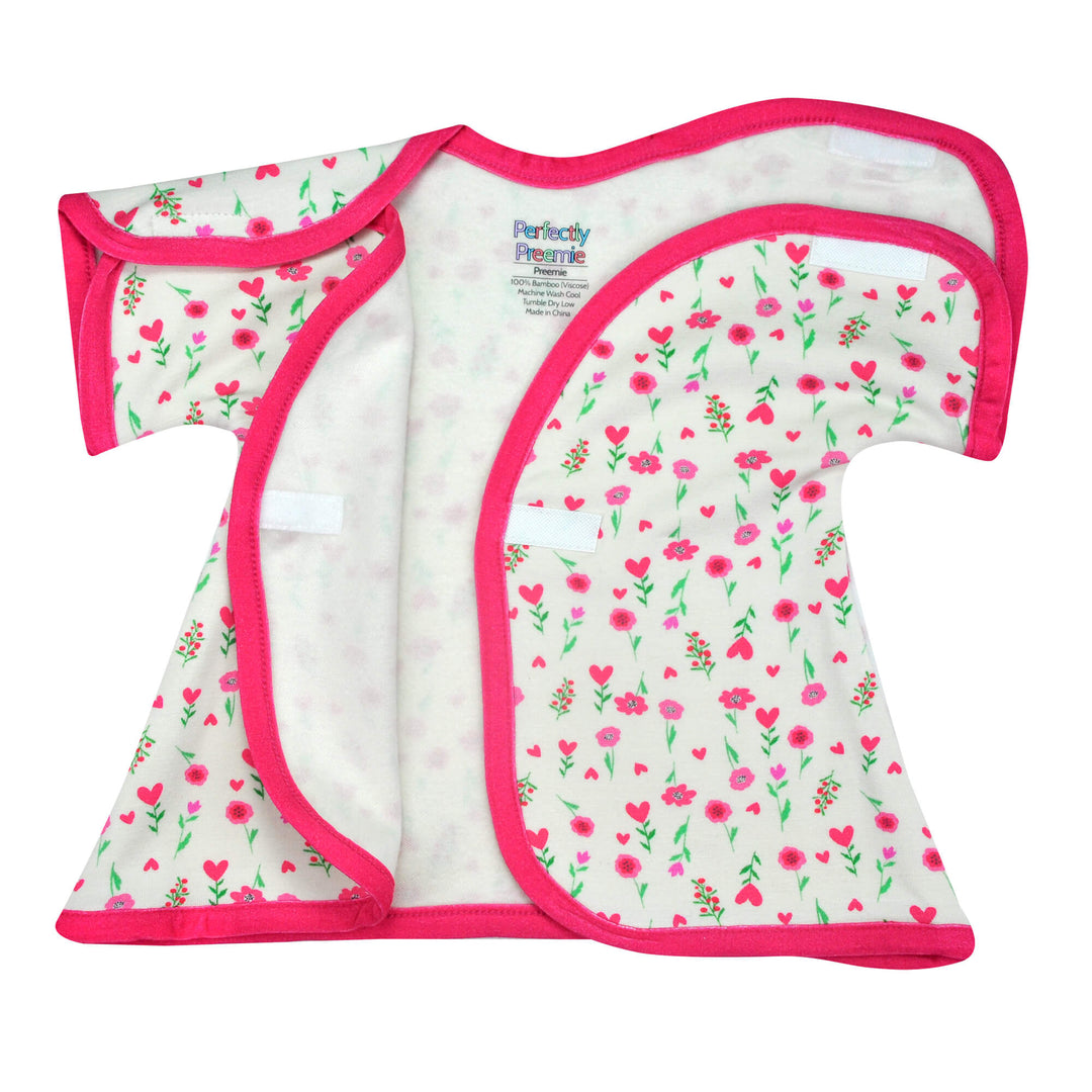 Heart Floral Bamboo NICU Dress