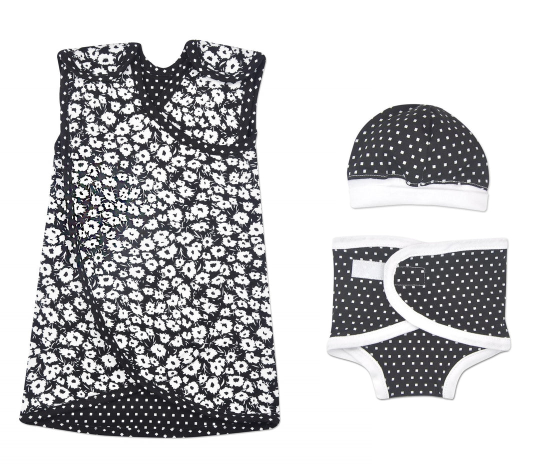 Midnight Flowers Reversible Crisscross NIC-Dress