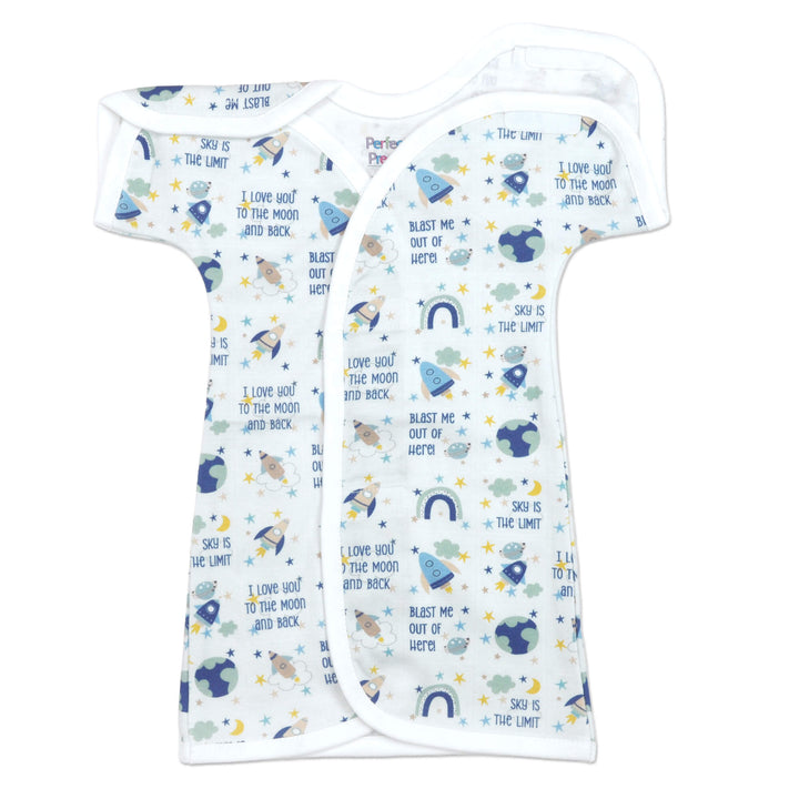 Sky Bound Cotton NICU Gown