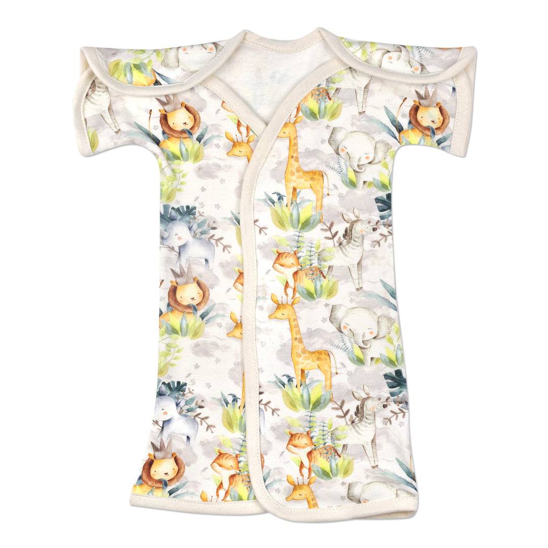 Safari Natural Bamboo NICU Gown