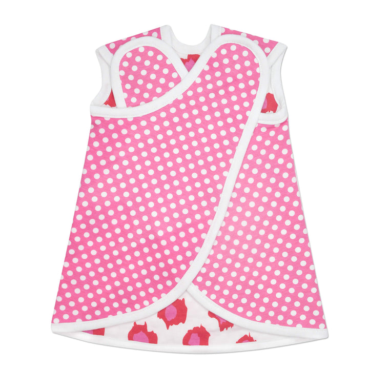 Pink Polka Dot Leopard Reversible Crisscross NIC-Dress