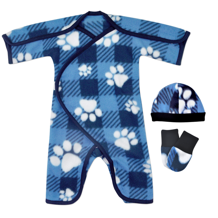 Plaid Prints Fleece NIC-Jumpsuit