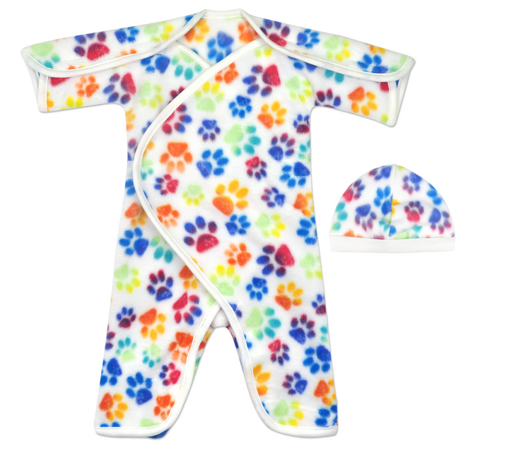 Rainbow Paws Fleece NIC-Jumpsuit