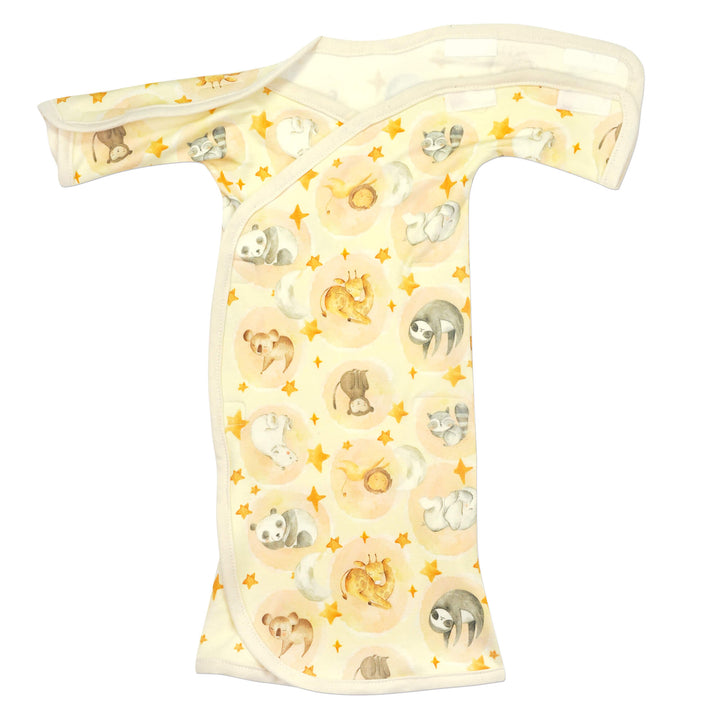 Natural Sleepy Bear Bamboo Nic-Crossover Baggette Gown